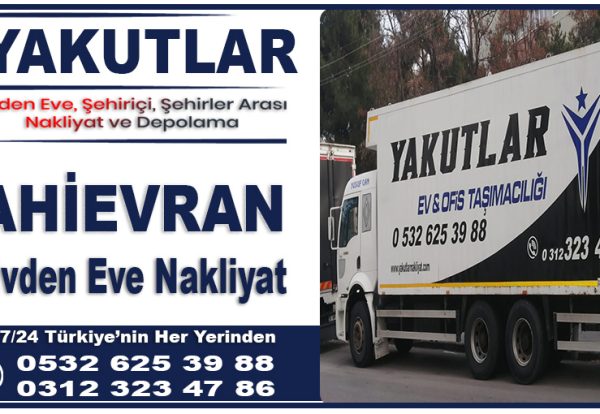 Ahievran nakliyat Ankara Ahievran evden eve nakliyat firması