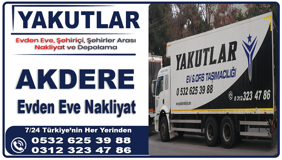 Akdere nakliyat Ankara Akdere evden eve nakliyat firması