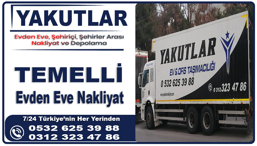 Temelli nakliyat Ankara Temelli evden eve nakliyat firması