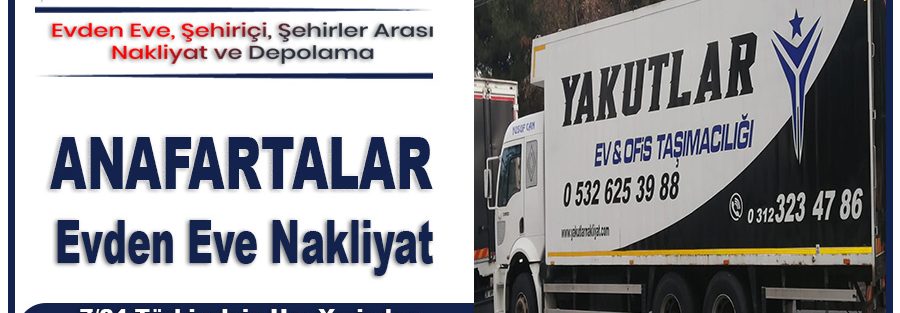 Anafartalar nakliyat Ankara Anafartalar evden eve nakliyat firması