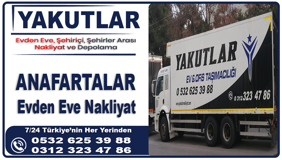 Anafartalar nakliyat Ankara Anafartalar evden eve nakliyat firması